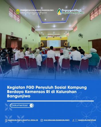 FGD Penyuluh Sosial Kampung Berdaya Kemensos RI Tahun 2026