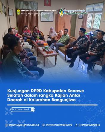 Kunjungan DPRD Konawe Selatan di Kalurahan Bangunjiwo