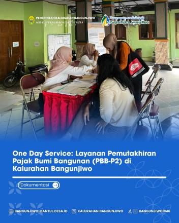 Pelayanan Jemput Bola Pemutakhiran Data Pajak Bumi dan Bangunan (PBB-P2) di  Bangunjiwo