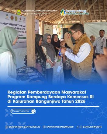 Pemberdayaan Masyarakat Bangunjiwo Program Kampung Berdaya Kemensos RI