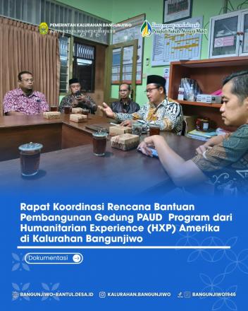 Rapat Koordinasi Persiapan Pembangunan Gedung PAUD Kalirandu