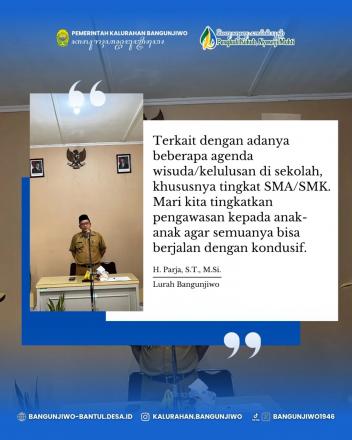 Apel Pamong Kalurahan Bangunjiwo Senin 4 Mei 2026