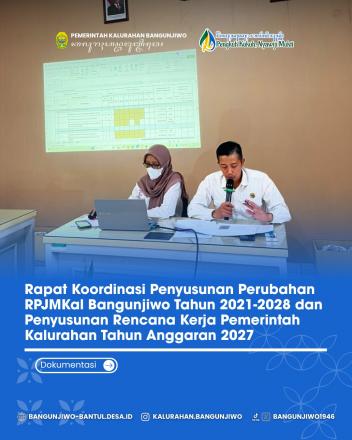 Rapat Penyusunan Perubahan RPJMKal 2021-2026 Terintegrasi Penyusunan RKPKal 2027