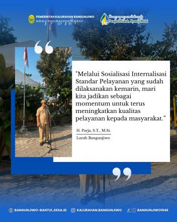 Apel Pamong Kalurahan Bangunjiwo Senin 3 Agustus 2026
