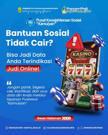 ALUR PELAYANAN SANGGAHAN BANSOS TIDAK CAIR