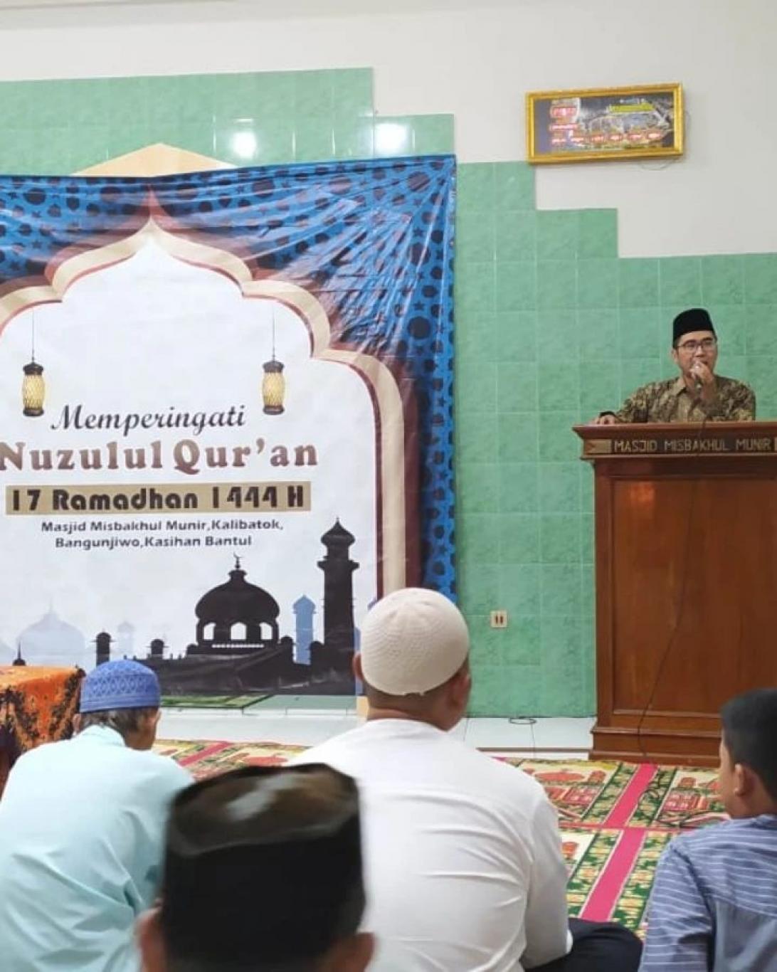 Kegiatan Pengajian Peringatan Nuzulul Qur'an 1444 H Masjid Misbakhul